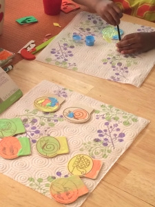 Painting flower markers