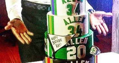 Ray Allen’s Jersey Birthday Cake